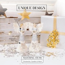 Depo Store Pavilion 80. Doğum Günü - 15 cm Kalp Tutan Melek, Bej