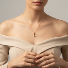 Xuping Jewelry Stil Incisi/xupıng Jewelry U Düz Harf Kolye