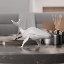 Depo Store Deco Fabrica Modern Minimalist Balina Biblosu – Deniz ve Okyanus Temalı Şık Dekoratif Heykel, Banyo ve Salon Için Ev Aksesuarı