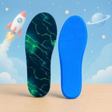 Black Flex Volt Storm Memory Foam Darbe Emici Digital Baskılı Hafızalı Çocuk Iç Tabanlık