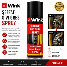 Wink Şeffaf Sıvı Gres Sprey 500ML