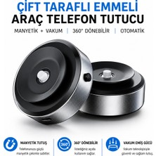Al-tech Bilişim Elektrikli Vakumlu Manyetik Telefon Tutucu Çift Taraflı Güçlü Tutuş Magsafe Mıknatıslı Çok Amaçlı Telefon Tutucu