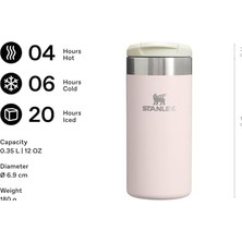 Depo Store The Aerolight Transit Mug Termos Bardak, Pembe Kuvars 2.0 (Rose Quartz), 0.35 Litre