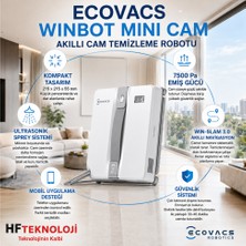 Ecovacs Kompakt Vakumlu Cam Temizleme Sistemi Winbot Mini Cam Silme Makinesi