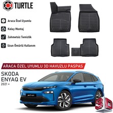 Turtle Skoda Enyaq Iv 2020-2026 Uyumlu 3D Havuzlu Oto Paspas