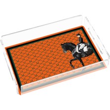 Rosivella Equestrian Orange 25X17 Pleksi Tepsi