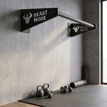 Fatih Metal Dekorasyon Barfiks Demiri -Barfiks Çubuğu - Barfiks Demiri (Siyah) (Beast Mode)