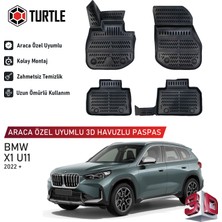 Turtle Bmw X1 (U11) P-Hev 2022-2026 Uyumlu 3D Havuzlu Oto Paspas