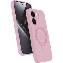 Kılıfolog Poco X8 Pro Kılıf M-Safe Şarj Özellikli Standlı Kflg Samara Kapak - Pembe
