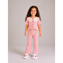 Ozzy Kids Kız Çoçuk Yakalı Taytlı Takım