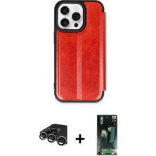 Marsilyan™- iPhone 14 Pro Max Kılıf Zirve Yansıma Serisi - Siyah 360 Mat Full Body Arka Koruyucu + Raze Metal Kamera Lens - Gs