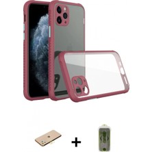 Marsilyan™- iPhone 11 Pro Max Kılıf Nova Asil Özel Seri - Siyah Joko Magic 5d Hayalet Cam + Renkli Kamera Lens Koruma Cam - Sı