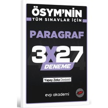 Ösym'nin Tüm Sınavlar Için 3X27 Paragraf Deneme Evp Akademi