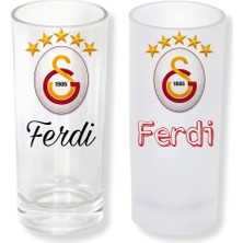 Ghostbastır Design Kişiye Özel Galatasaray Buzlu / Buzsuz Seçenekli Rakı Bardağı – 1 Adet Şık Sunum Bardağı 0203