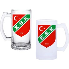 Ghostbastır Design Karşıyaka Spor Kulplu Bira Bardağı Buzlu Veya Şeffaf Seçenekli 0133