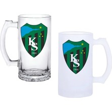 Ghostbastır Design Kocaelispor Kulplu Bira Bardağı Buzlu Veya Şeffaf Seçenekli 0142