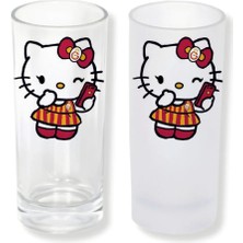 Ghostbastır Design Galatasaray Hello Kitty Buzlu / Buzsuz Seçenekli Rakı Bardağı – 1 Adet Şık Sunum Bardağı 040