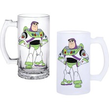 Ghostbastır Design Toy Story Kulplu Bira Bardağı Buzlu Veya Şeffaf Seçenekli 0232