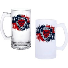 Ghostbastır Design Mersin Idman Yurdu Kulplu Bira Bardağı Buzlu Veya Şeffaf Seçenekli 0158