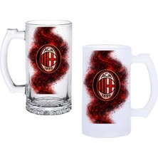 Ghostbastır Design Milan Kulplu Bira Bardağı Buzlu Veya Şeffaf Seçenekli 0162