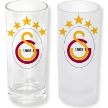 Ghostbastır Design Galatasaray Buzlu / Buzsuz Seçenekli Rakı Bardağı – 1 Adet Şık Sunum Bardağı 0205