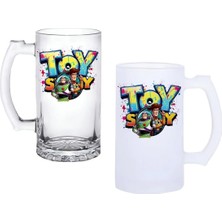 Ghostbastır Design Toy Story Kulplu Bira Bardağı Buzlu Veya Şeffaf Seçenekli 0235