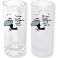 Ghostbastır Design Dertli Sözlü Buzlu / Buzsuz Seçenekli Rakı Bardağı – 1 Adet Şık Sunum Bardağı 0134