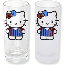 Ghostbastır Design Trabzonspor Hello Kitty Buzlu / Buzsuz Seçenekli Rakı Bardağı – 1 Adet Şık Sunum Bardağı 049