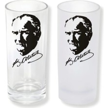 Ghostbastır Design Atatürk Buzlu / Buzsuz Seçenekli Rakı Bardağı – 1 Adet Şık Sunum Bardağı 067