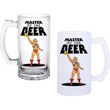Ghostbastır Design Heman Kulplu Bira Bardağı Buzlu Veya Şeffaf Seçenekli 0101