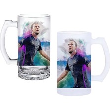 Ghostbastır Design Harry Kane Kulplu Bira Bardağı Buzlu Veya Şeffaf Seçenekli 097