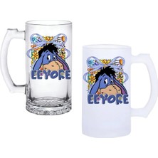 Ghostbastır Design Eeyore Kulplu Bira Bardağı Buzlu Veya Şeffaf Seçenekli 058