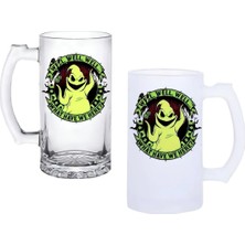 Ghostbastır Design Oogie Boogie Kulplu Bira Bardağı Buzlu Veya Şeffaf Seçenekli 0169