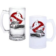 Ghostbastır Design Hayalet Avcıları Kulplu Bira Bardağı Buzlu Veya Şeffaf Seçenekli 0100