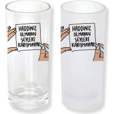 Ghostbastır Design Özlü Sözlü Buzlu / Buzsuz Seçenekli Rakı Bardağı – 1 Adet Şık Sunum Bardağı 093