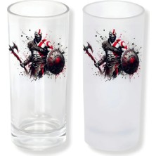 Ghostbastır Design The God Of War Buzlu / Buzsuz Seçenekli Rakı Bardağı – 1 Adet Şık Sunum Bardağı 078