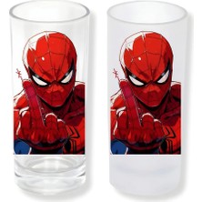Ghostbastır Design Spiderman Buzlu / Buzsuz Seçenekli Rakı Bardağı – 1 Adet Şık Sunum Bardağı 077