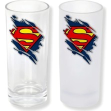 Ghostbastır Design Süperman Buzlu / Buzsuz Seçenekli Rakı Bardağı – 1 Adet Şık Sunum Bardağı 034