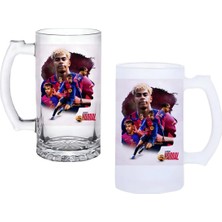 Ghostbastır Design Lamine Yamal Kulplu Bira Bardağı Buzlu Veya Şeffaf Seçenekli 0152