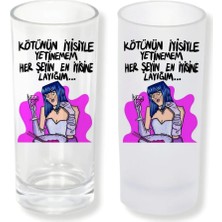 Ghostbastır Design Herşeyin En Iyisi Buzlu / Buzsuz Seçenekli Rakı Bardağı – 1 Adet Şık Sunum Bardağı 0161