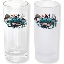 Ghostbastır Design Ankara Buzlu / Buzsuz Seçenekli Rakı Bardağı – 1 Adet Şık Sunum Bardağı 064