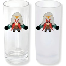 Ghostbastır Design Yosamite Sam Buzlu / Buzsuz Seçenekli Rakı Bardağı – 1 Adet Şık Sunum Bardağı 074