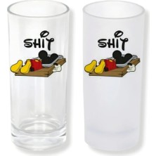 Ghostbastır Design Mickey Mouse Buzlu / Buzsuz Seçenekli Rakı Bardağı – 1 Adet Şık Sunum Bardağı 0196