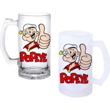 Ghostbastır Design Temel Reis Kulplu Bira Bardağı Buzlu Veya Şeffaf Seçenekli 0228