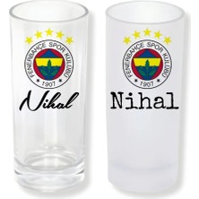Ghostbastır Design Kişiye Özel Fenerbahçe Buzlu / Buzsuz Seçenekli Rakı Bardağı – 1 Adet Şık Sunum Bardağı 0135