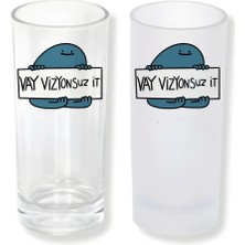 Ghostbastır Design Vay Vizyonsuz Buzlu / Buzsuz Seçenekli Rakı Bardağı – 1 Adet Şık Sunum Bardağı 0172