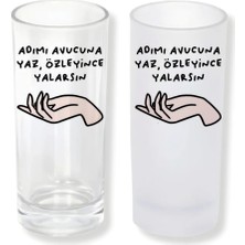 Ghostbastır Design Avucunu Yala Buzlu / Buzsuz Seçenekli Rakı Bardağı – 1 Adet Şık Sunum Bardağı 066