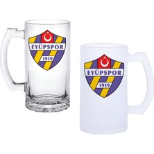 Ghostbastır Design Eyüpspor Kulplu Bira Bardağı Buzlu Veya Şeffaf Seçenekli 064