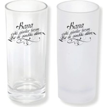 Ghostbastır Design Eski Günler Buzlu / Buzsuz Seçenekli Rakı Bardağı – 1 Adet Şık Sunum Bardağı 0150