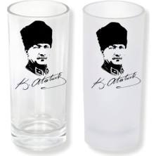 Ghostbastır Design Atatürk Buzlu / Buzsuz Seçenekli Rakı Bardağı – 1 Adet Şık Sunum Bardağı 068